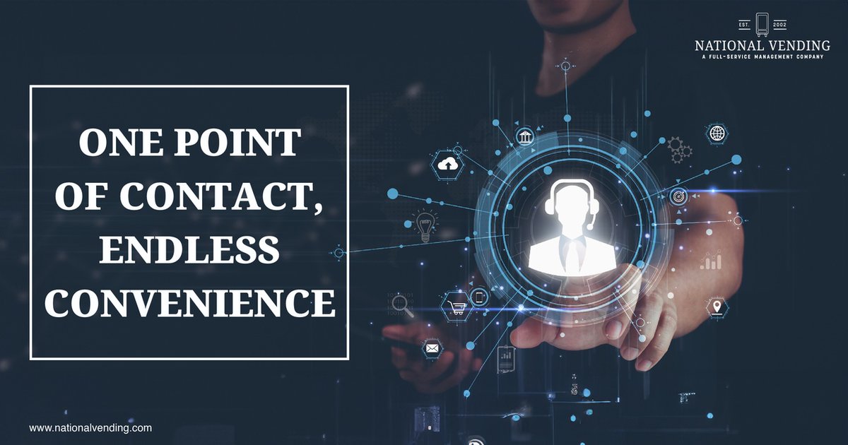 NationalVend's tweet image. Let #NationalVending handle all your vending needs under one single point of contact. Our expert team handles everything from snack replenishment to expert maintenance. Ready to simplify your vending? Get in touch with us today!
heyor.ca/eVditV #SinglePointOfContact