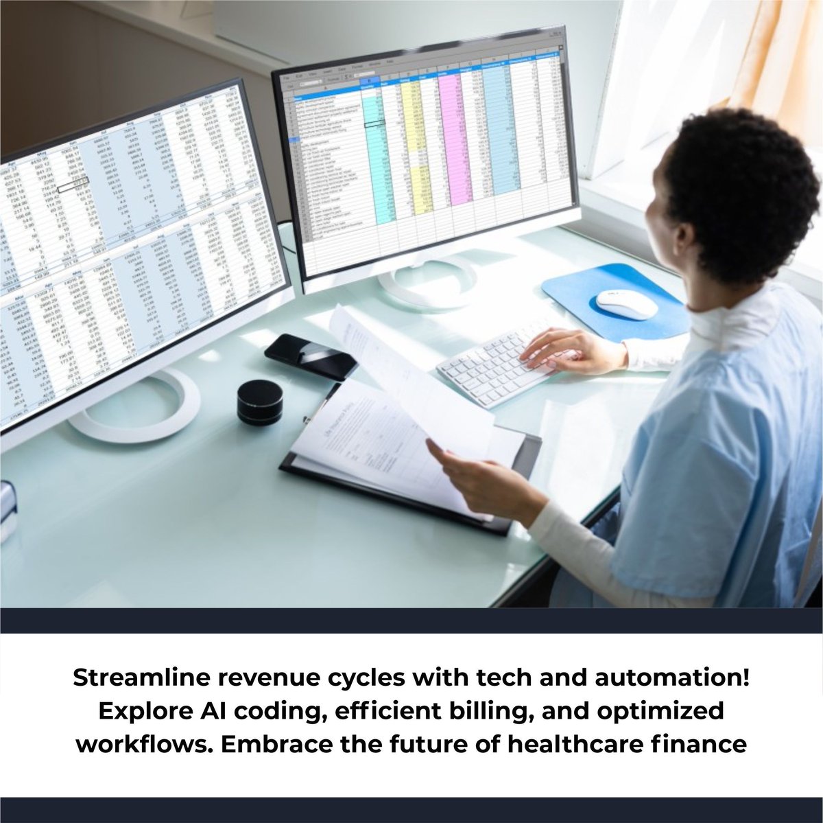 TheHIMConcierge's tweet image. Streamline revenue cycles with tech and automation! 📊 Explore AI coding, efficient billing, and optimized workflows. Embrace the future of healthcare finance.
#TechInHealthcare #AutomatedCoding #RevenueCycleTech 🚀📈