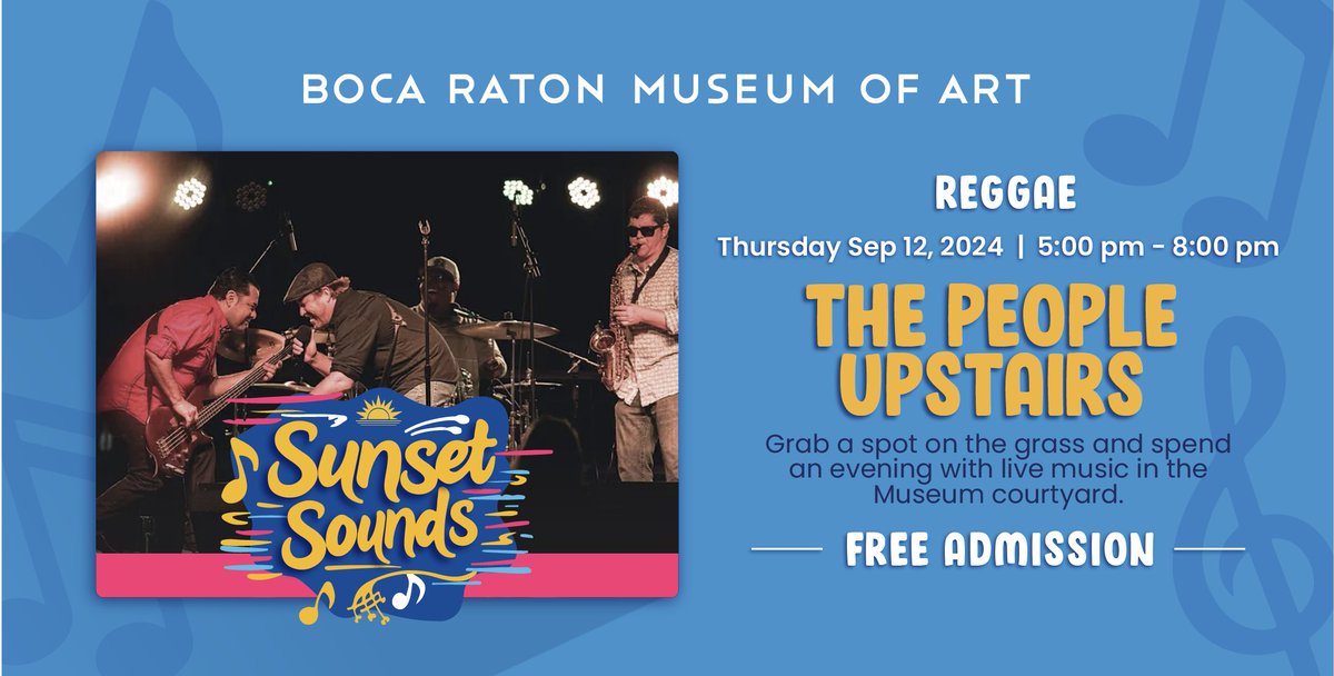 This Thursday, catch local favorite The People UpStairs live! Their unique blend of funk, rock, and reggae is perfect for a summer evening. Relax on the lawn or bring a foldable chair for this FREE outdoor summer music program. Learn more at: bit.ly/3SWOKps