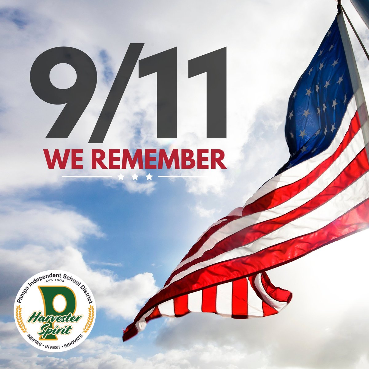 Today, we remember and honor the lives lost on September 11, 2001. We reflect on the courage of first responders, the resilience of survivors, and the unity shown in the face of tragedy. Let’s come together as a community to remember, reflect, and never forget. 🇺🇸