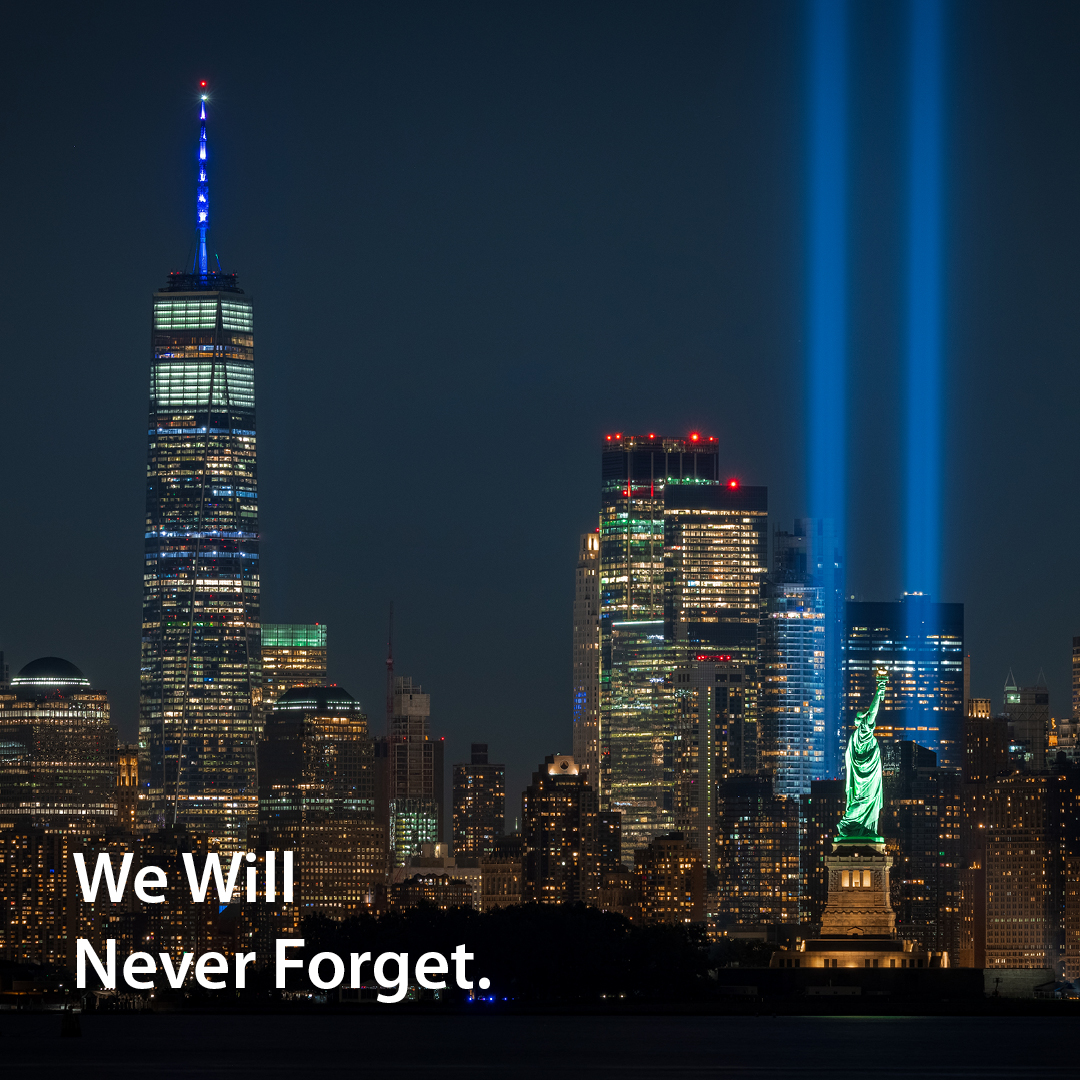 Today, we pause to remember and honor the lives lost and heroes who emerged on September 11, 2001.