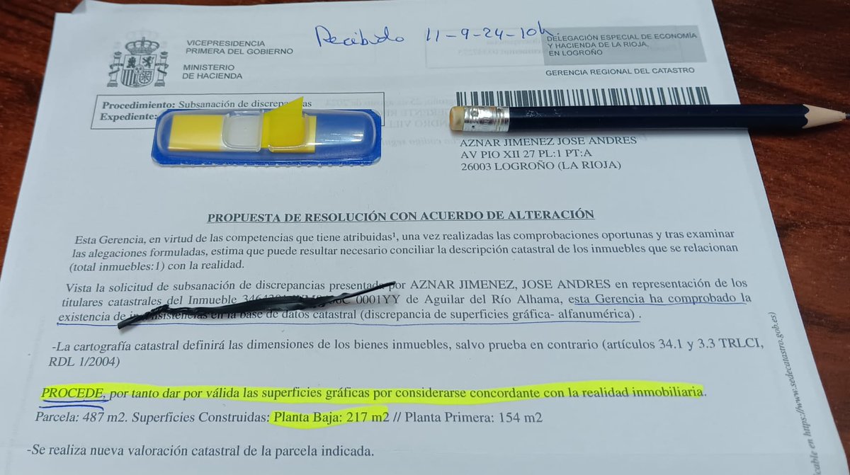 RESOLUCION CATASTRAL RECORD: 40 días| , cambio catastral. Actualidad | Aznar Estudio de Topografía aznartopografia.com/noticia/99/99/…