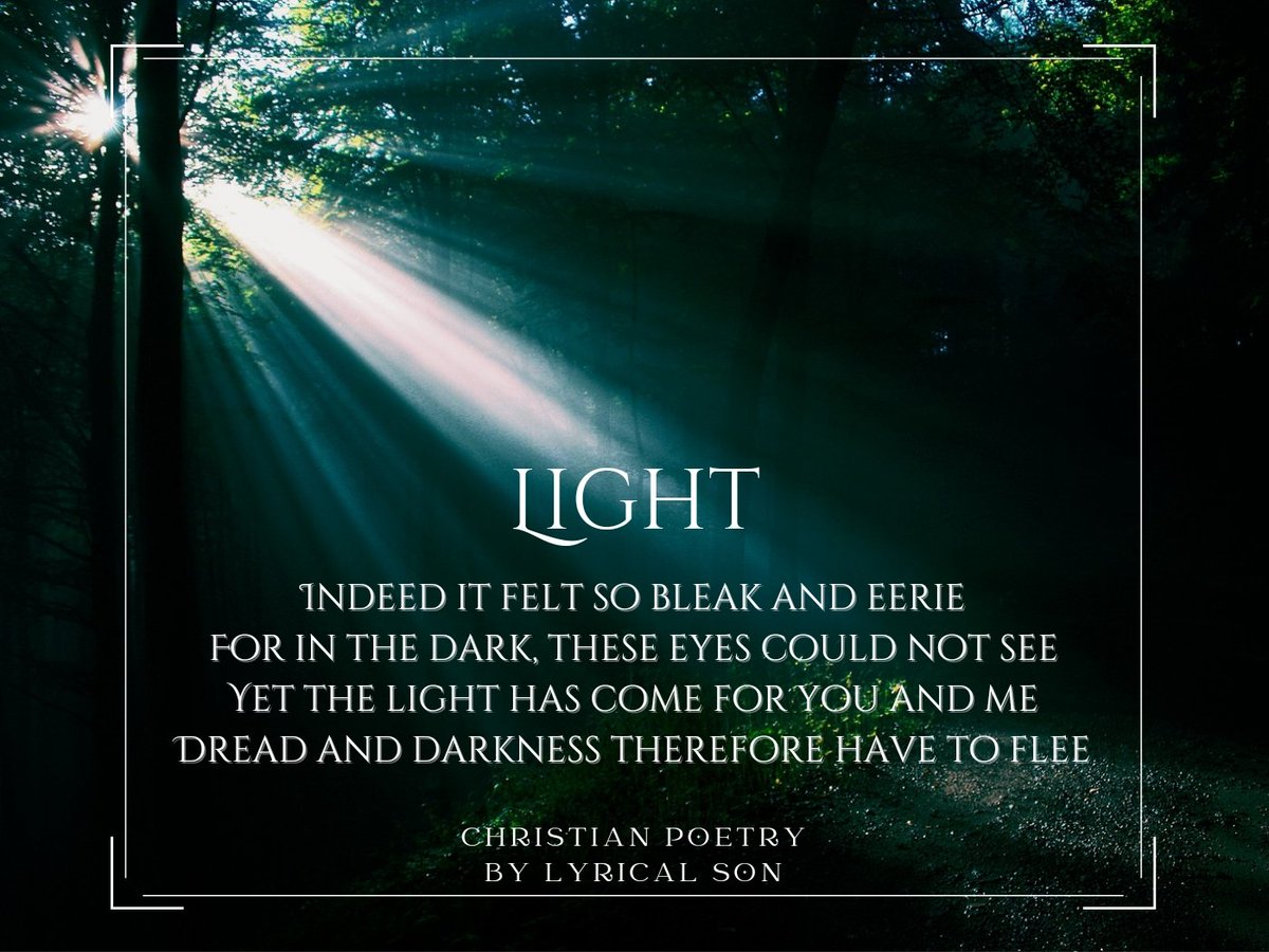 lyricalsonprod's tweet photo. The Lord  is my light and my salvation; Whom shall I fear? - Psalms 27:1 NKJV

🙏❤

#christianpoetry #christianpoems #poemsaboutgod #bibleverse #bibleverseoftheday #Psalms27 #TheLordIsMyLight #thelordismysalvation  #whomshallifear #lightoftheworld https://t.co/gH9s6nUb61