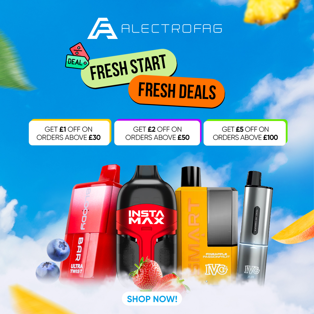 Fresh Deals are now LIVE!   

Introducing our hottest vape deals of the month Starting today. 

Get 2 in a Cost as low as 1.  Limited-time offers only—Don’t miss out.   

Shop now and save big!

#vaping
