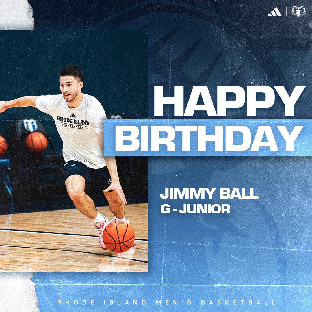 RhodyMBB's tweet photo. Rhody Nation, help us wish a happy birthday to @jimmyball21 !!

#GoRhody // #AttitudelsEverything https://t.co/XBovBar7zi