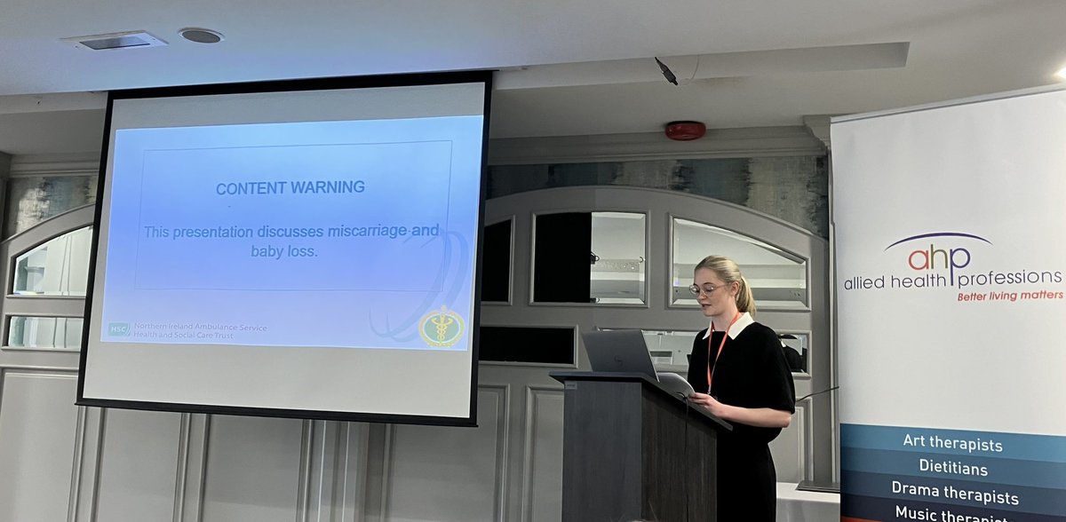 JuliaMilesWolfe's tweet image. @NIAS999 representation at today’s @AHPconference24 / @Paul_Corns on deconstructing #paramedic #PostProficiency education / Hannah Morgan on cuddle pocket use in early pregnancy loss / Aidan McDonnell on our #ComplexCase service users.