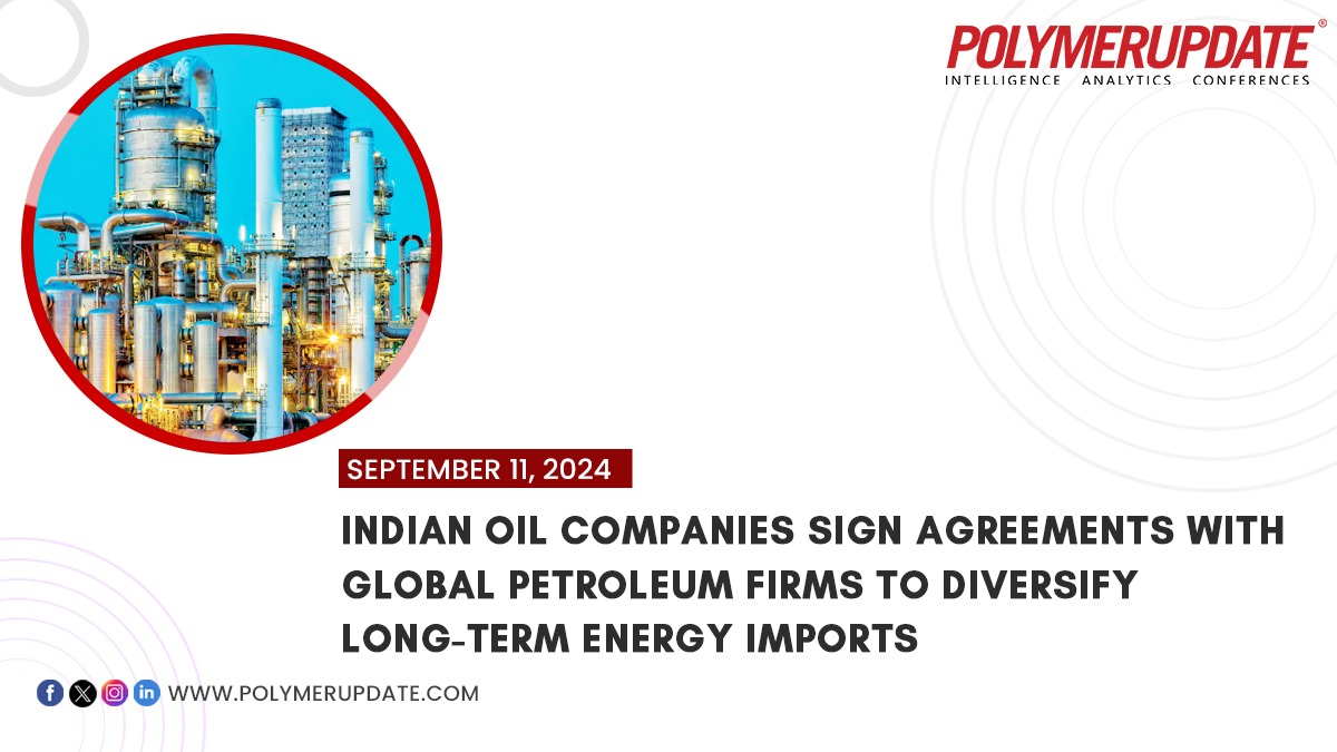 POLYMERUPDATE's tweet image. Indian oil companies sign agreements with global petroleum firms to diversify long-term energy imports.

Read the full article here: bit.ly/3zfq58S

#IndianOil #ONGC #OilAndGas #EnergyImports #CrudeOil #LNG #ADNOC #TotalEnergies #ExxonMobil #GuyanaOil #PetroleumSector