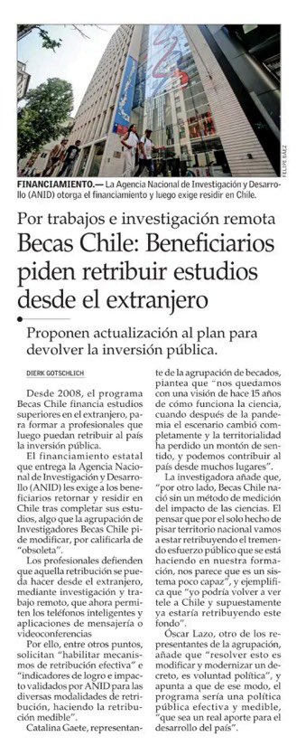 El diseño actual de Becas Chile pone la carreta delante de los bueyes. En vez de evaluar cuál es la forma de retribución más valiosa para maximizar el retorno de la inversión publica en cada caso, pretende una solución única y ahí vamos viendo cómo hacemos que sirva de algo. 🤦🏻‍♂️