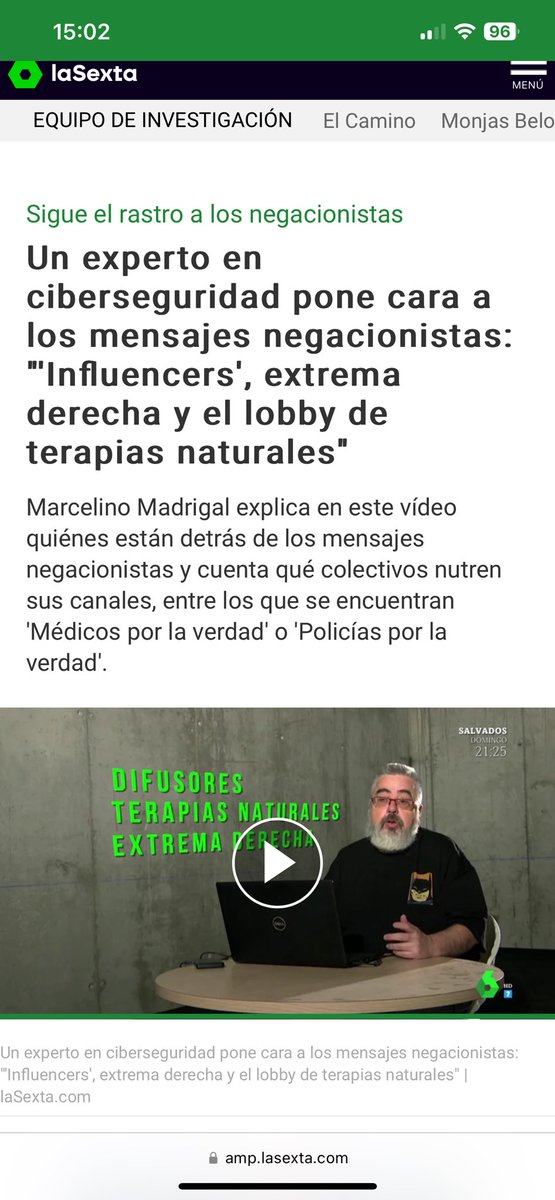 SoyMmadrigal's tweet photo. Hola @EqInvestigacion 
Soy el de la camiseta 
Si necesitáis algo silbad https://t.co/rQUCylShY1