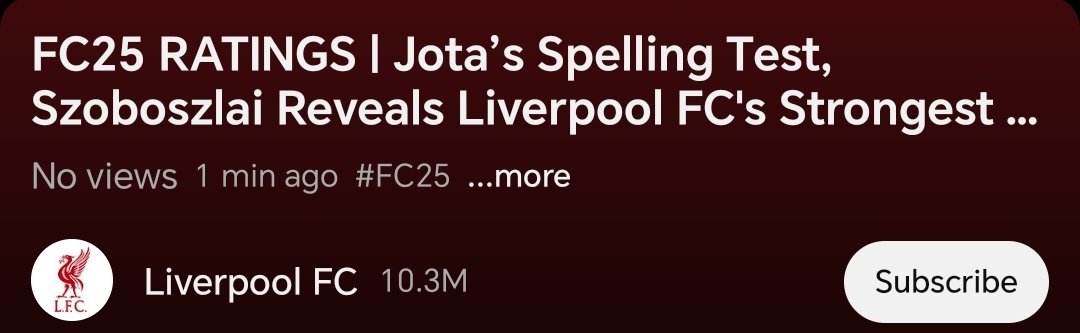 jiggidyjo's tweet photo. @LFC 0 views in 1 min, we fell off https://t.co/aRXLm8pfl3