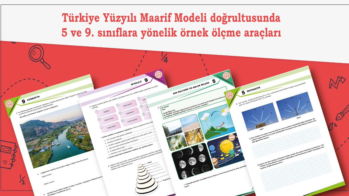 bingolmem's tweet photo. Yeni Müfredata Uygun Örnek Ölçme Araçları Yayımlandı

2024-2025 eğitim öğretim yılında kademeli olarak uygulanmaya başlanan “Türkiye Yüzyılı Maarif Modeli” doğrultusunda 5 ve 9. sınıflara yönelik örnek ölçme araçları yayımlandı.

👉🏻 https://t.co/FYJ7PUI0Qw

@tcmeb @bingolvaliligi @MustafaOzel66