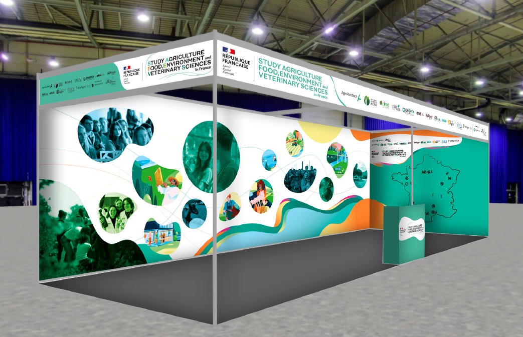 [Evènement]
📣Les membres de l'Alliance Agreenium seront présents du 17 au 20 septembre 2024 à @TheEAIE, au MEETT à Toulouse ! 

📍Retrouvez-nous sur le stand A49 "Study Agriculture, Food, Environment &amp; Veterinary Sciences in France"

#EAIE2024