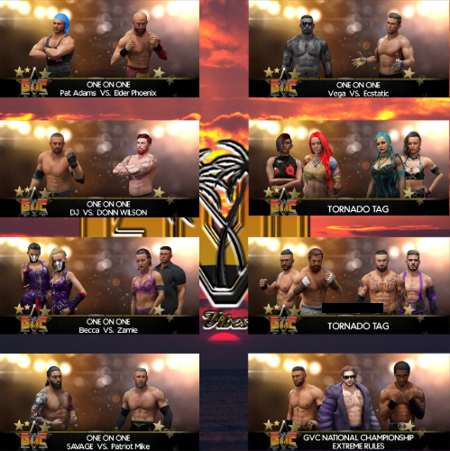 This Friday we have another banger of a show!
We start thing's off with <a href="/PatAdams_ZX/">Pat Adams</a> vs <a href="/TruElderPhoenix/">ElderPhoenix</a> 
After pinning the champion within the past few weeks our main event will see @KAOSJACKSON defend the National Heavyweight title against <a href="/Jus_JayD/">JayD</a> &amp; <a href="/huntss08/">Hυɳƚҽɾ</a>