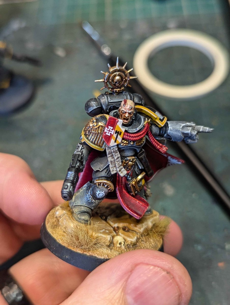 LordDourin's tweet photo. You have a chance to win this Red Scorpions Captain! 

For every £5 donation, you will be entered into the hat for a chance to win a beautifully painted battle company with all proceeds going to CALM. #redscorpionsproject #warhammer40k 

https://t.co/gwJnv86s0Z https://t.co/hRKcMQNTqY