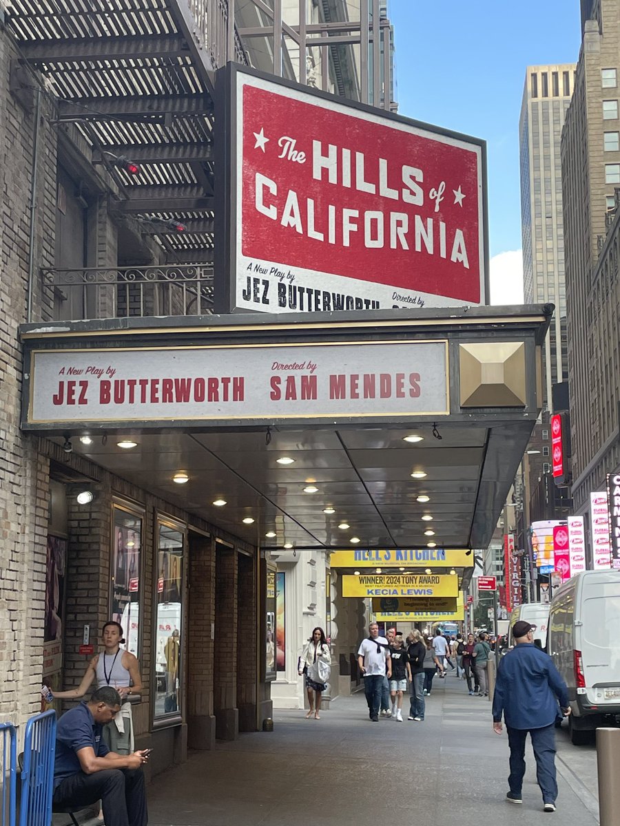 First preview of the Hills of California on Broadway tonight. An absolute thrill to be here with this beautiful show!