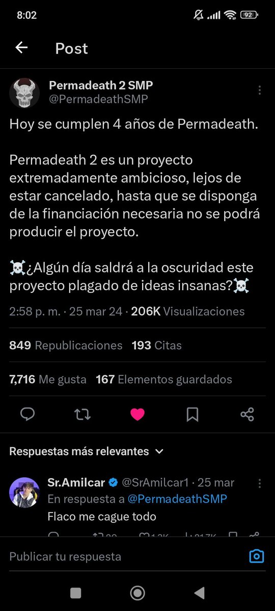 JejeMatriax's tweet image. Extraño mucho a Permadeath 😭
#permadeath #permadeath2 #permadeathsmp