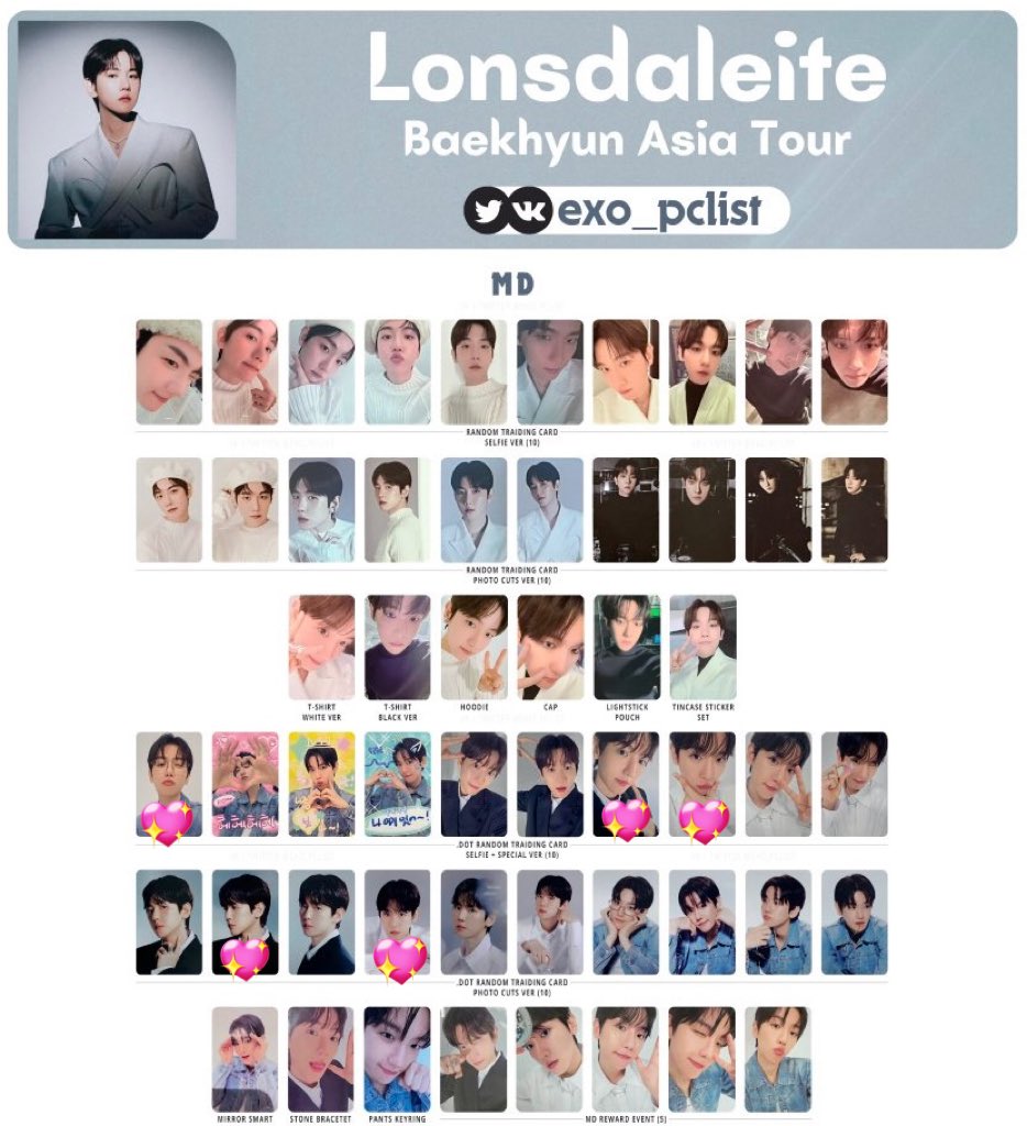 bh_xx02's tweet photo. ベッキョン BAEKHYUN トレカ 交換 Lonsdaleite

譲:画像
求:🩷

同種希望
※デコトレカはセルカと同種
📮郵送での取引・同日発送
セルカと交換の場合n:1検討します

条件の合う方リプお願いします🙇🏻‍♀️ https://t.co/NYksf3WtXU