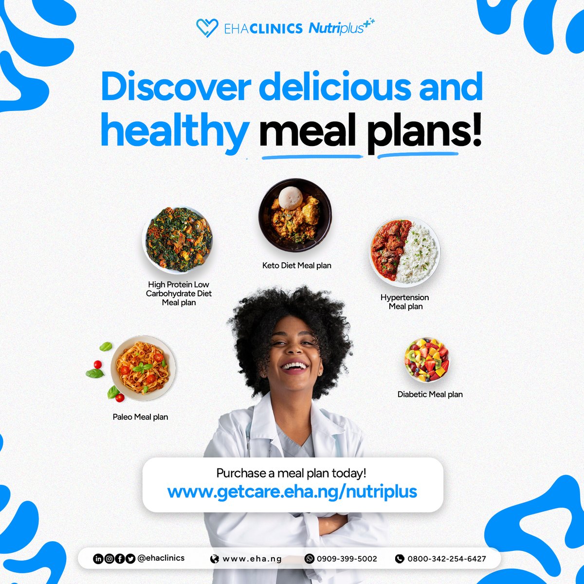 EHAClinics's tweet photo. Looking for meal plans that support your health goals? 
Order yours today at https://t.co/VcE4zCxcX8 and get it delivered straight to your inbox.
Need expert advice? Book a consultation with our Dietician.
#HealthyEating #MealPlans #NutritionGoals #EHAClinicsNutriplus #Nutriplus https://t.co/abG144ta1m