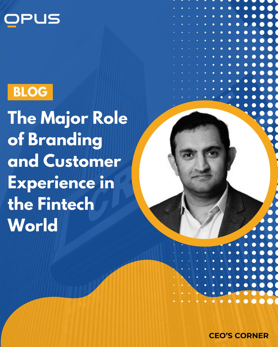 OpusTechGlobal's tweet photo. Our CEO Praveen TM shares insights on building trust and standing out in digital finance. Discover how branding and customer experience shape fintech success.
๐ https://t.co/nm9IlQg4Jf
#Opus #CEOCorner #FintechInnovation #CustomerExperience #BrandStrategy https://t.co/QNh8zNrc6Z