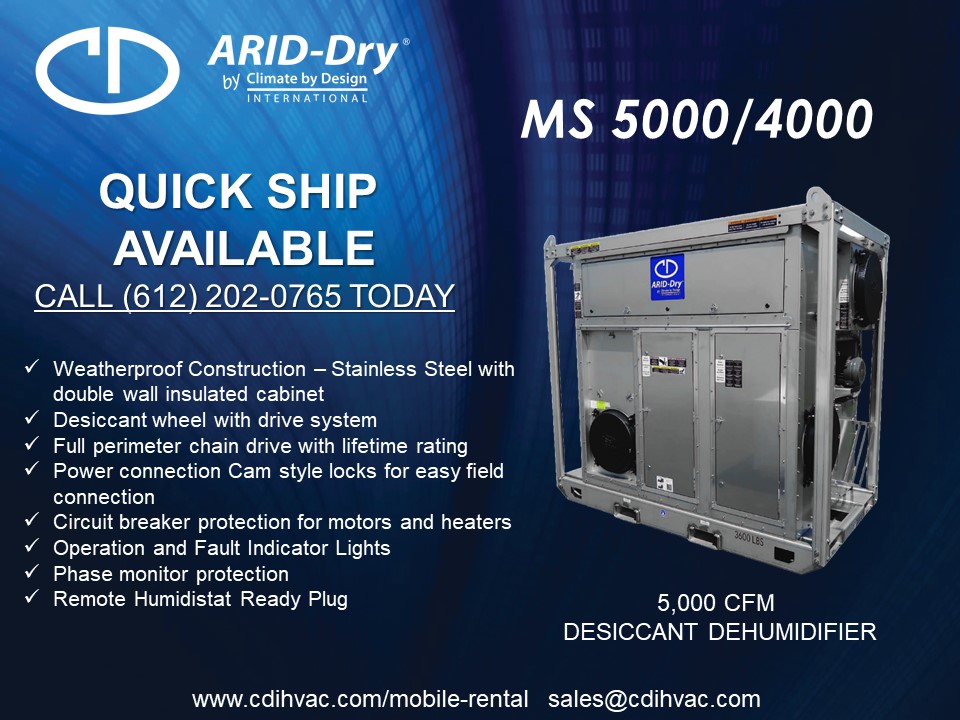 CDIhvac's tweet photo. Tropical Storm Francine is expected to bring heavy rainfall and the risk of considerable flash and urban flooding into the far southern coast of Texas today and across much of Louisiana and Mississippi through Thursday. Quick Ship Desiccant Dehumidification units available NOW! https://t.co/sPEm3FQIcA