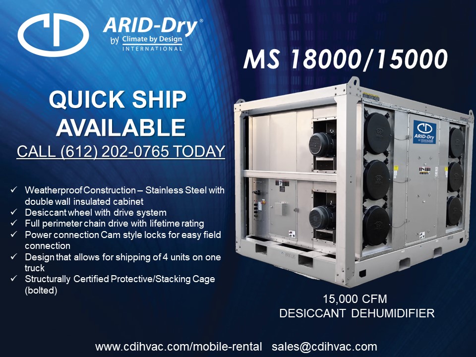 CDIhvac's tweet photo. Tropical Storm Francine is expected to bring heavy rainfall and the risk of considerable flash and urban flooding into the far southern coast of Texas today and across much of Louisiana and Mississippi through Thursday. Quick Ship Desiccant Dehumidification units available NOW! https://t.co/sPEm3FQIcA