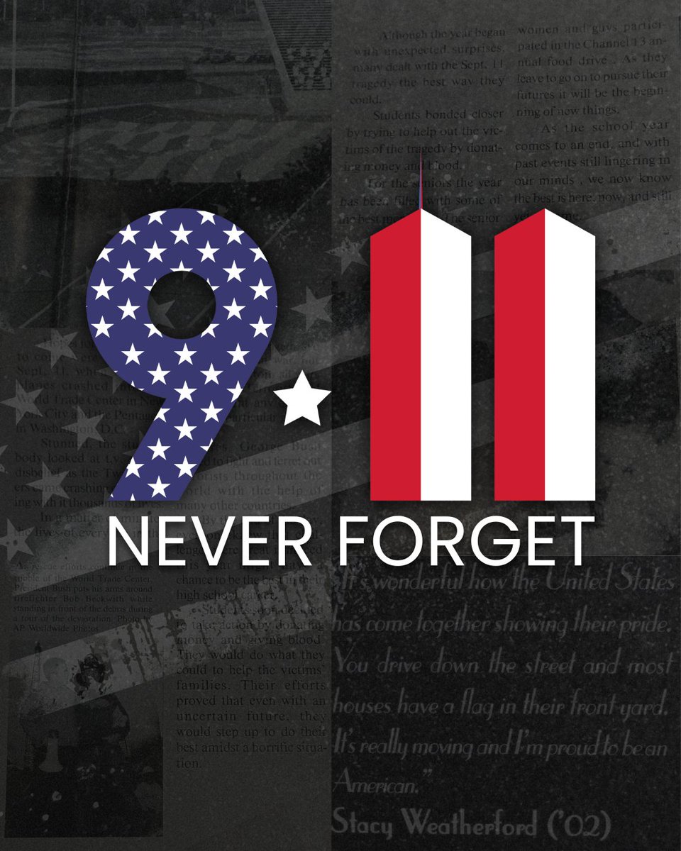 We will never forget.