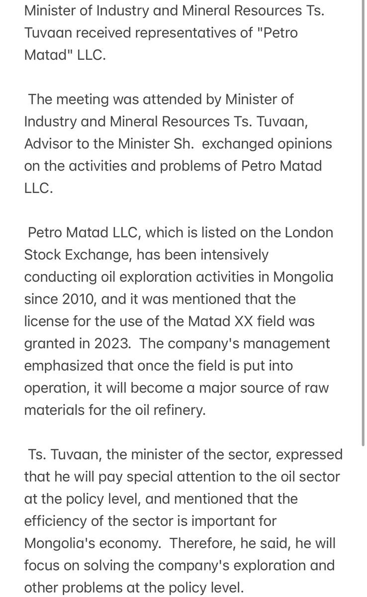 Stocksaimtrader's tweet image. #MATD - Buck has gone to meet with the minister today to handle the Heron 1 Permit, the last time we had issues &amp;amp; he went to them, it was resolved straightaway. This should head back to 3p once Permit is in!
