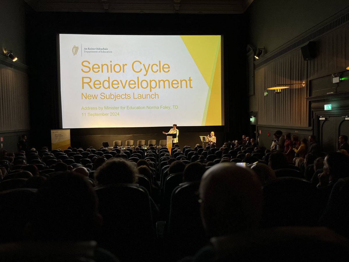 Shaz OYE 🏳️🌈 (@shazoye) on Twitter photo Minister <a href="/NormaFoleyTD1/">Norma Foley T.D</a> launches Drama, Film & Theatre Studies, and Climate Action & Sustainability as part of #Snr Cycle Redevelopment to full house <a href="/IFI_Dub/">Irish Film Institute</a> #equality #creativity <a href="/TheLirAcademy/">The Lir Academy</a> Minister <a href="/NormaFoleyTD1/">Norma Foley T.D</a> launches Drama, Film & Theatre Studies, and Climate Action & Sustainability as part of #Snr Cycle Redevelopment to full house <a href="/IFI_Dub/">Irish Film Institute</a> #equality #creativity <a href="/TheLirAcademy/">The Lir Academy</a>