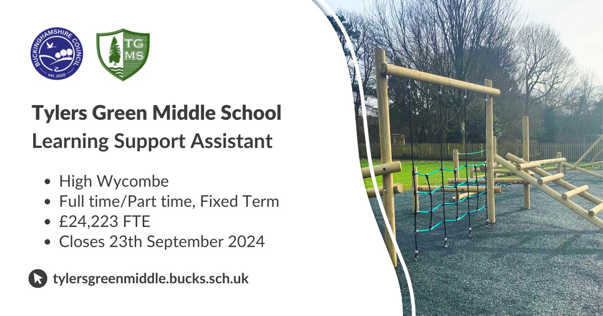 teachbucks's tweet image. Tylers Green Middle School is looking to appoint a Learning Support Assistant. This position is vital in supporting all children some of whom have specific barriers to learning including SEND. Find out more: ow.ly/fohu50Tl1HX
#LearningSupportAssistant #Schools #Education