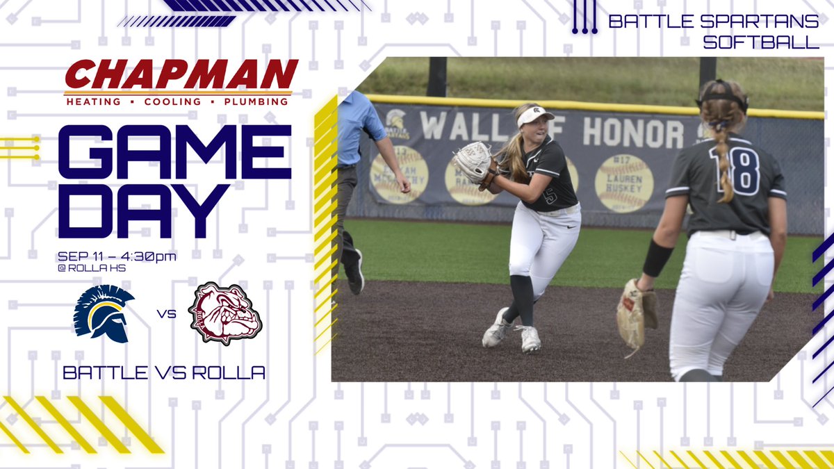 Good luck to Battle Softball as they travel to take on Rolla today!  Go Spartans!