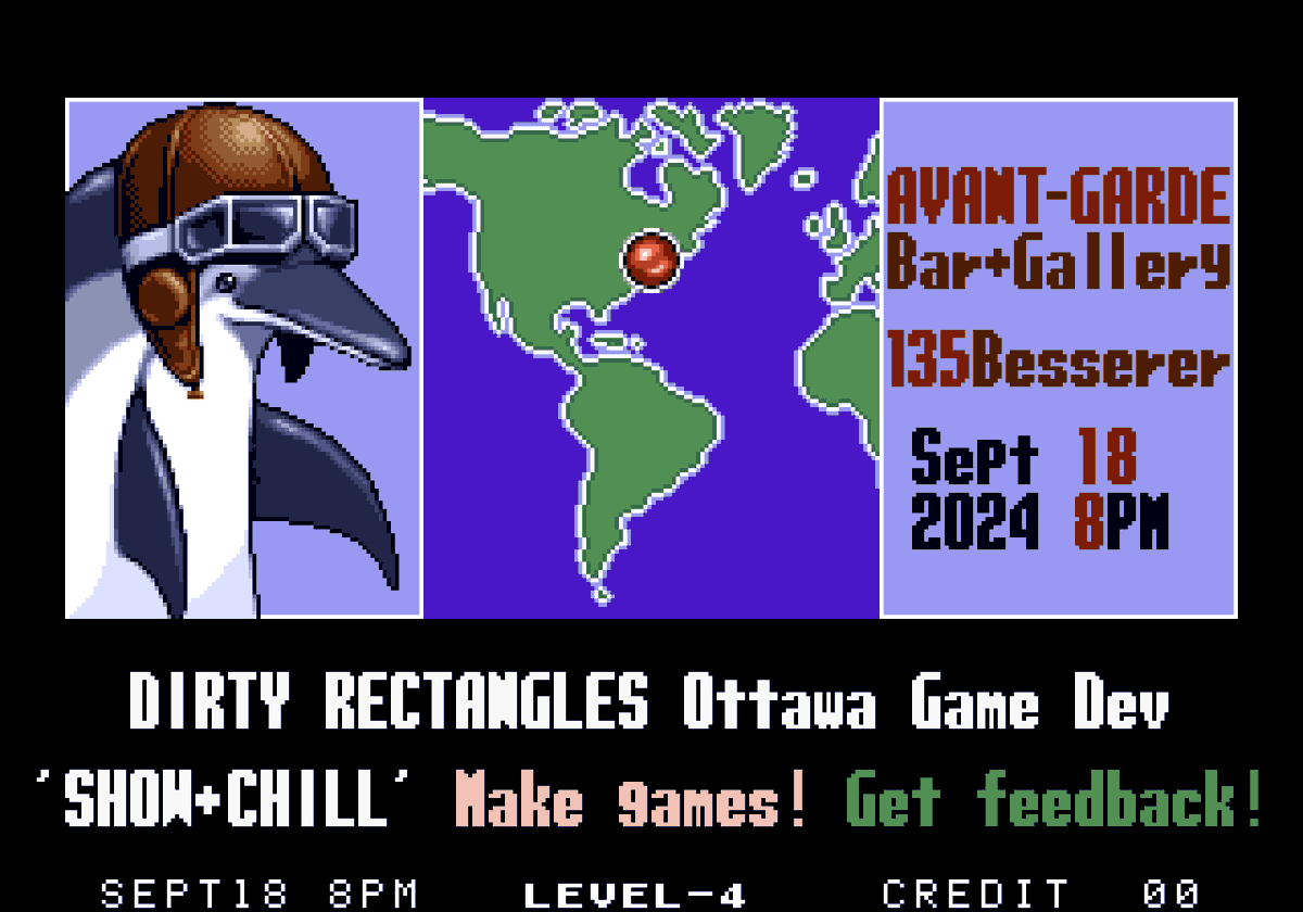 Dirty Rectangles Ottawa (@dirtyrectangles) on Twitter photo Ottawa! We're back from summer break.
Let's do game things..!!
Wednesday September 18th @ 8pm
<a href="/AvantGardeBar/">Avant-Garde Bar</a>
Show <> Chill <> Game Ottawa! We're back from summer break.
Let's do game things..!!
Wednesday September 18th @ 8pm
<a href="/AvantGardeBar/">Avant-Garde Bar</a>
Show <> Chill <> Game
