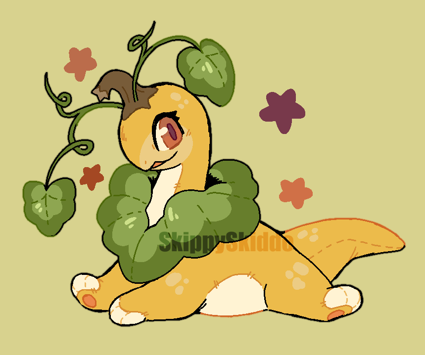 SkippySkiddo's tweet photo. Pumpkin Meganium! https://t.co/xCeeI36fxq