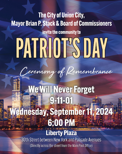 Join me for the 2024 Patriot's Day - Ceremony of Remembrance
🗓️Wednesday, September 11th 2024, 6:00 pm
📍Liberty Plaza