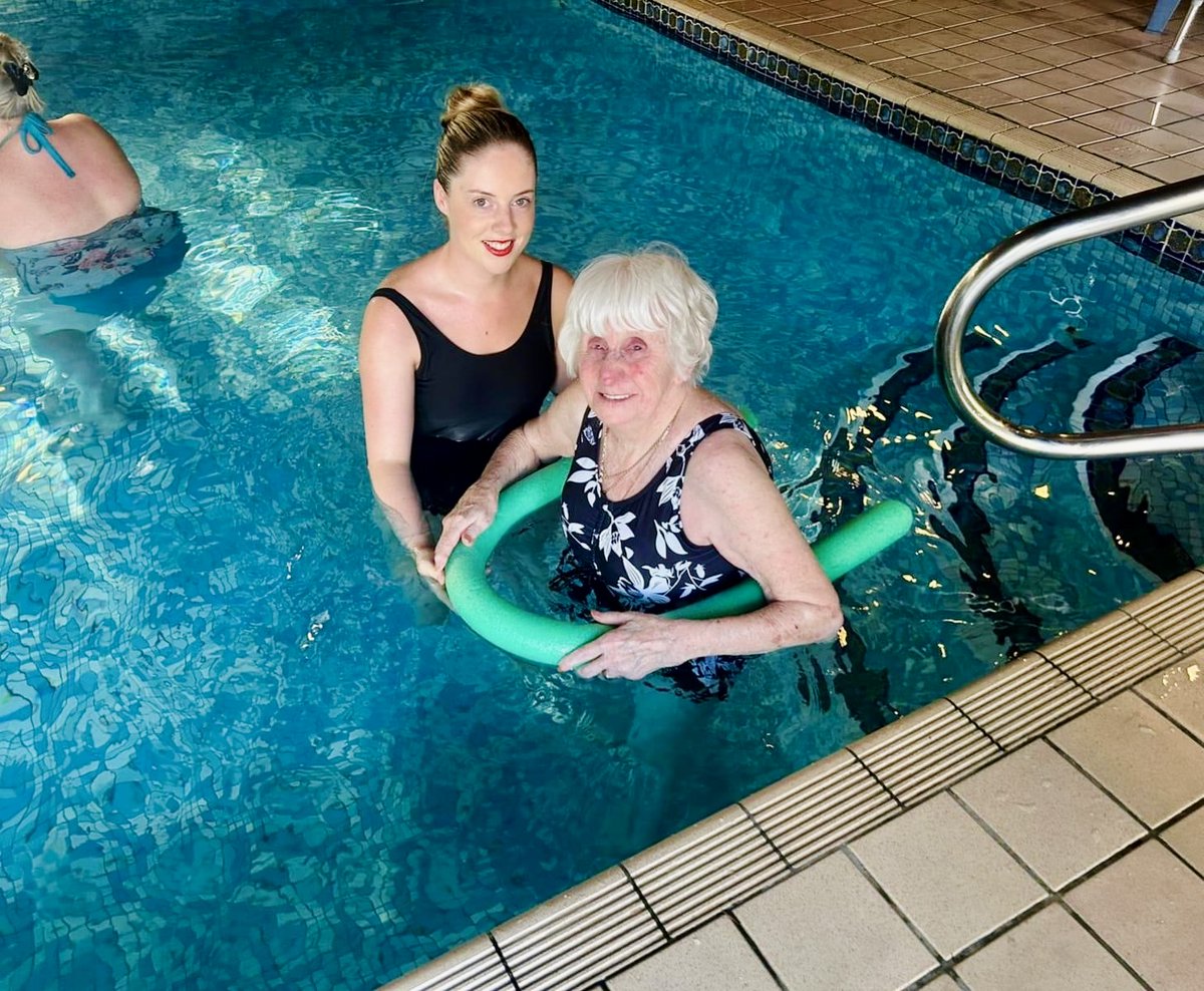 Who says you're too old to try something new? 🏊‍♀️ 

At Wellburn House in Ovingham, resident Margaret fulfilled her dream of learning to swim, thanks to our amazing team!  She had a blast splashing around and reminiscing about her younger days - what a fantastic experience! 💙