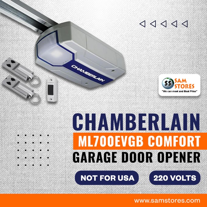 Upgrade to Ultimate Convenience with the Chamberlain ML700EVGB Comfort Garage Door Opener! Designed for 220 Volts and Not for USA Use, Experience Smooth and Reliable Performance Every Time.

#GarageDoorOpener #Chamberlain #ML700EVGB #HomeConvenience #UpgradeYourHome