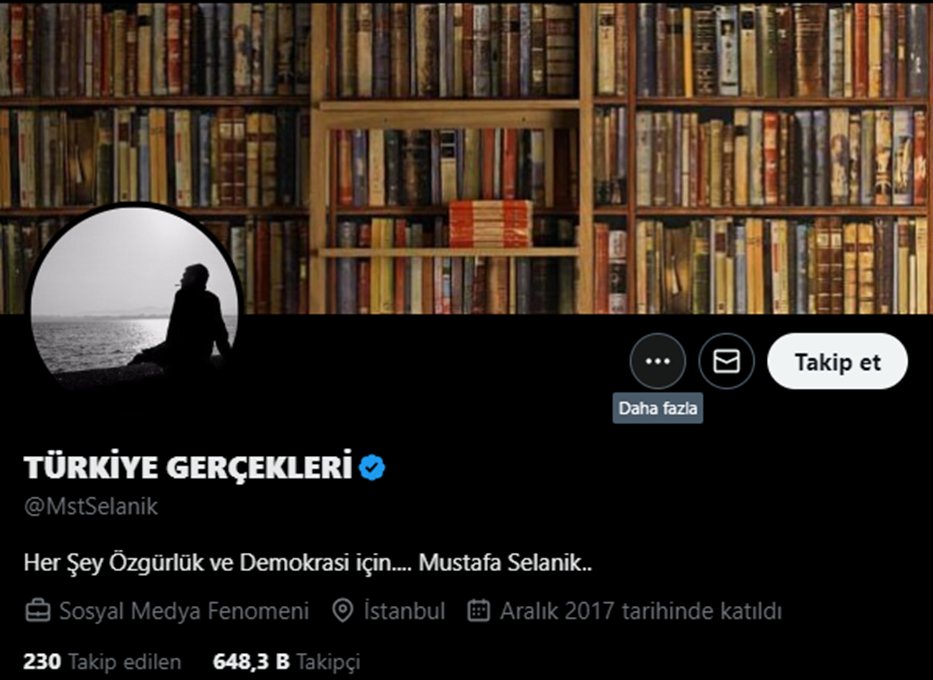 Türkiye Gerçekleri
· Hesap Adı: Mst Selanik
· Yöneticisi: Mesut Aykın
· Aykın’ın hem FETÖ’den hem de DHKP-C’den dosyası var.

Defalarca gözltına alınıp tutuklansa da CHP'lilerin yoğun desteği ile serbest bırakıldı.
