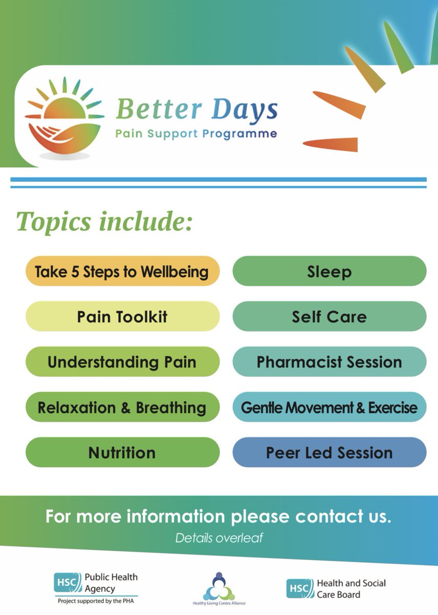 Better Days Pain Support Programme