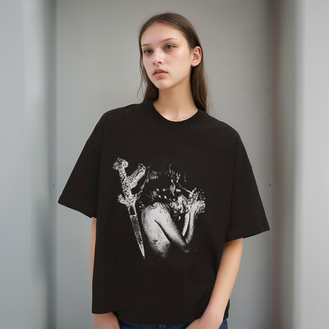 HymnsWear's tweet photo. ⚔️🔥 The Smolder Blade Edition is HERE! 🔥⚔️
This limited-edition boxy tee from our Notorious Collection is all about those bold vibes and rebellious energy. 🔥

https://t.co/E1cOifCBhh

#HymnsWear  #StreetwearGoals #FearlessFashion https://t.co/gh6iaxUqtT