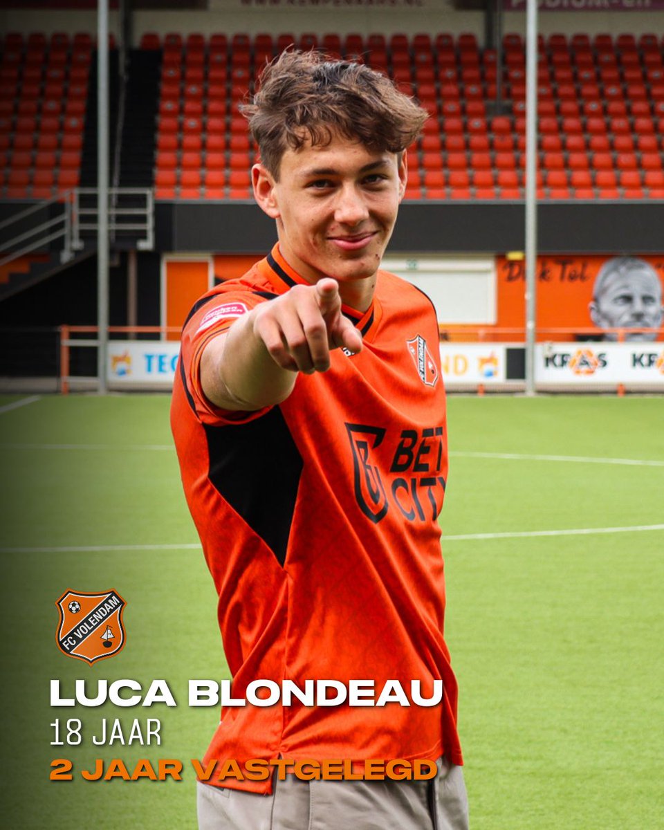 😎 RKAV Volendam ➪ Jeugd van de FC ➪ Eerste profcontract.

🫵 Gefeliciteerd, Luca!

#VolVoorOranje