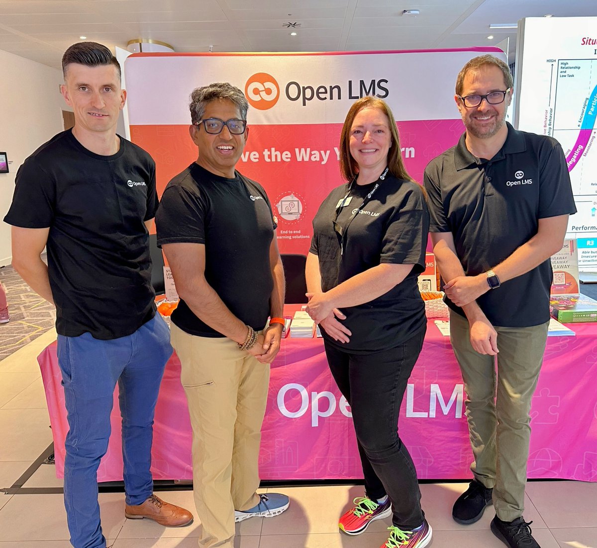 Open_LMS's tweet photo. 🎉 Team Open LMS Bill Conran, Amy Tessitore, Stephen Bruce and Manu Sharma are in London, UK, for Learning Live! Find us at Booth #31 and let's chat about the future of learning! 📚✨
#LearningLive #OpenLMS https://t.co/YleExDhZOd