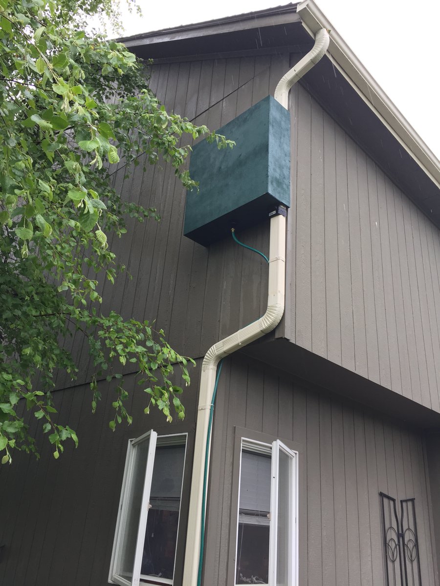 draincube's tweet image. It's a familiar scenario. Water restrictions in Shenandoah IA 
"Under stage 3, residents are prohibited from using sprinklers to water lawns, or hoses from watering any garden except between the hours of 6-to-10 a.m. or 8 p.m. to midnight" 
But what if you could store your water?