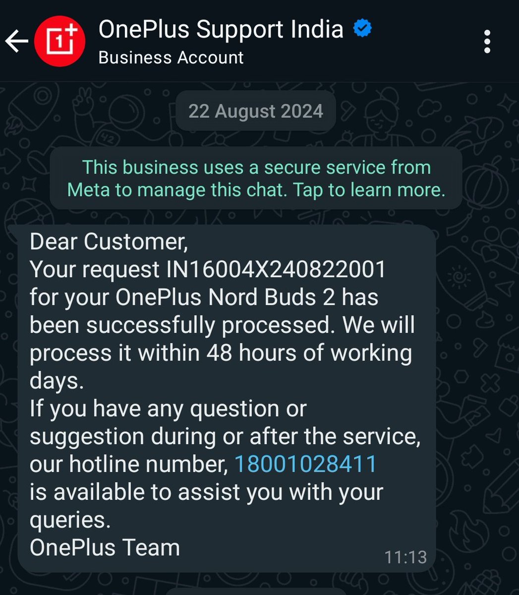 _harry_20's tweet photo. .@OnePlus_IN I submitted my OnePlus Nord Buds 2 for replacement on Aug 22. It arrived at the service center, but due to a color error (grey instead of white), I haven't received it yet. As a student, I can't wait 5-7 more days. Please help! Ref: C-IN2409094632 #OnePlussupport https://t.co/3yI8Gp5ZK6
