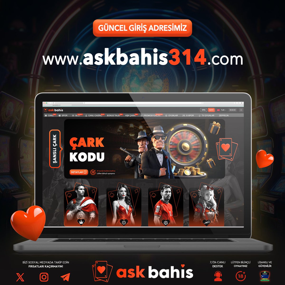 AskBahisGuncel's tweet photo. ❤️Güncel Giriş Adresimiz https://t.co/uekdaGCPfI olarak değişmiştir.

📲Sitemize Daima Kesintisiz Erişim : https://t.co/TZqUhXtdZ6 https://t.co/tir4qoWwxw