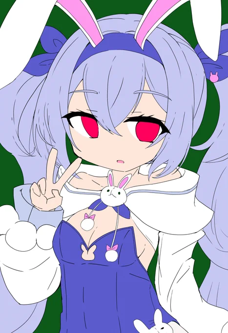 バニーラフィーちゃん塗途中・・・ 