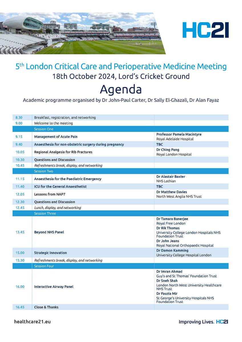 Register now for the 5th London #CriticalCare &amp; #Perioperative Medicine Meeting on 18th October 2024. This event promises to be an invaluable opportunity for professionals in critical care and perioperative medicine.

Register: eventzilla.net/e/5th-london-c…