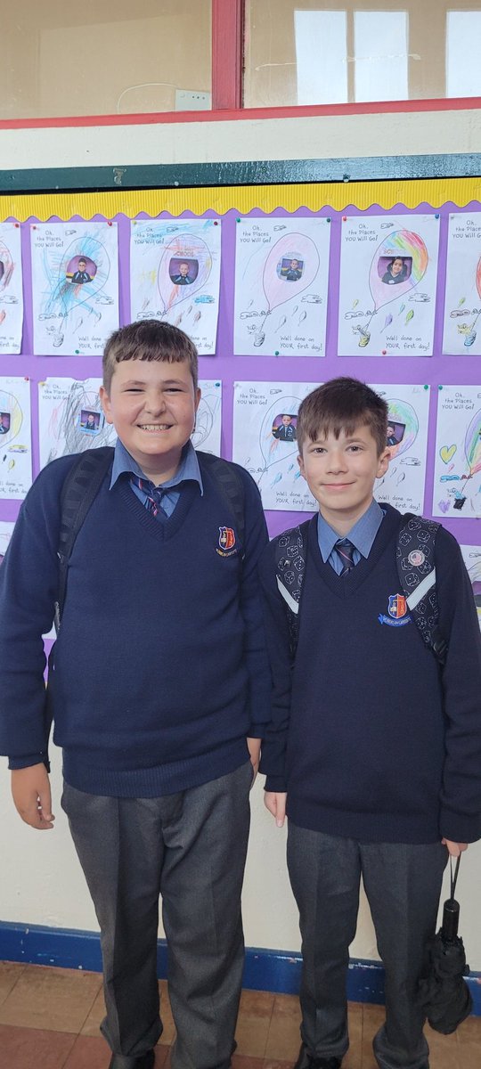 stmarysnsLK's tweet image. Niko and Oliwier popped back into us today to let us know how they were getting on in @stmunchins. Great to see them doing so well and looking very grown up #Transitions #PostPrimary