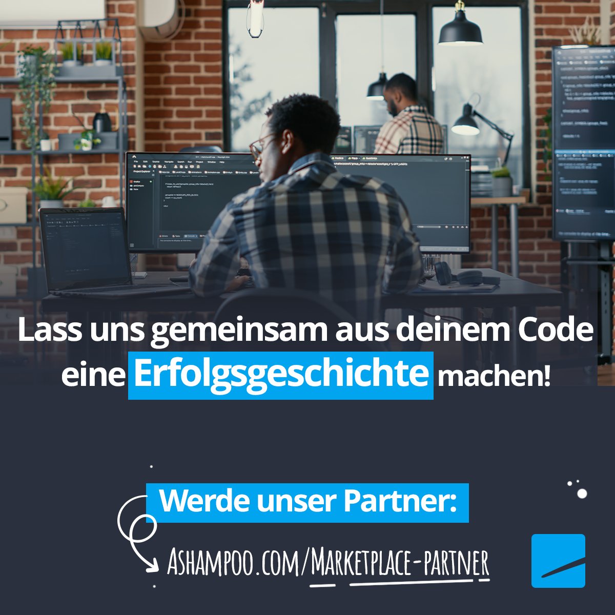 Unabhängige #Entwickler gesucht! 🌟 #Ashampoo bietet dir die Chance, deine Lösungen auf unserem Marketplace zu präsentieren. Mehr Info's hier: tinyurl.com/2dl69bxo