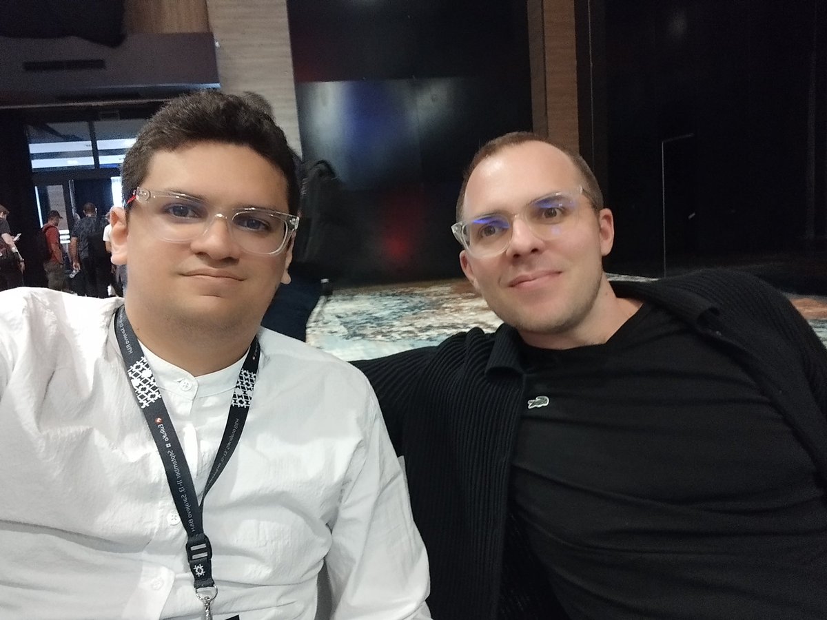 rpaweb's tweet photo. Still meeting awesome people at @euruko, in Sarajevo! Here with @mediafinger (who also visited Santa Marta, which is crazy), and the SQLite Jesus, @fractaledmind! 🐐

#ruby/#rails #euruko #euruko2024 #rubyfriends #sarajevo #bih #sqlite #sqliteonrails #crystalllang https://t.co/Wd5W3dZzLG