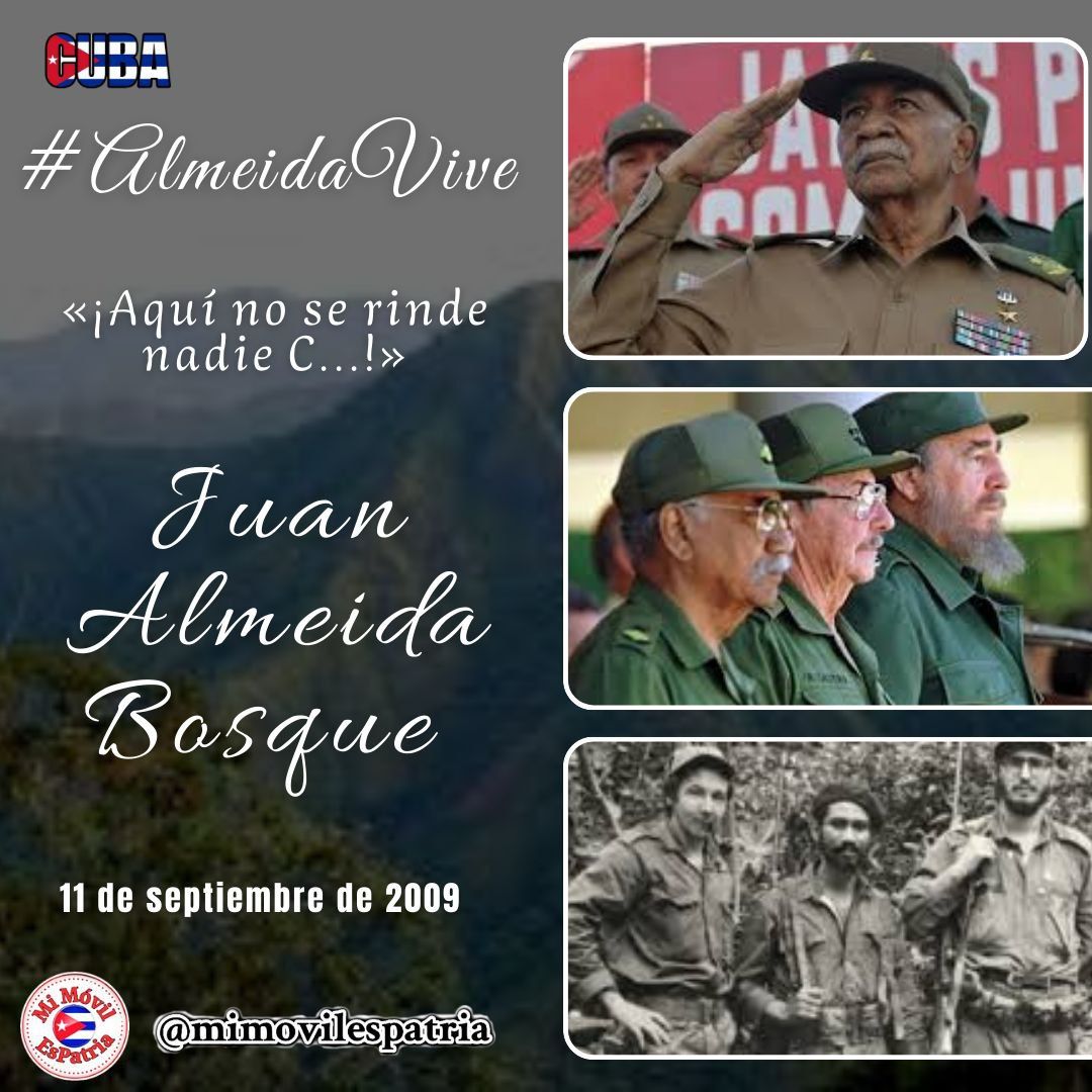RojoDCorazn1's tweet photo. ¡No digamos que Almeida ha muerto! ¡Vive hoy más que nunca!
#FidelPorSiempre 
#AlmeidaVive https://t.co/rV8p88503S