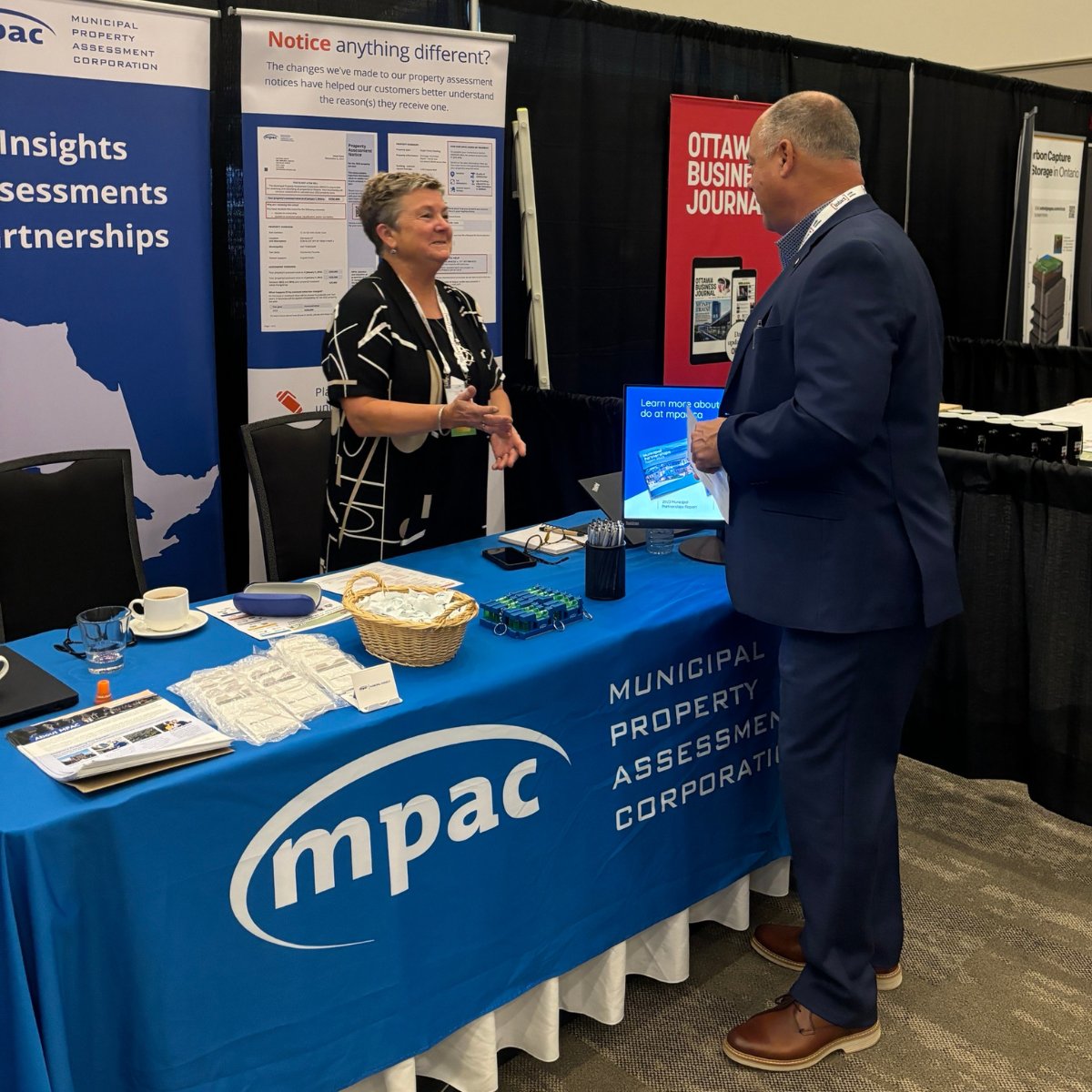 MPAC_Ontario's tweet photo. We’re at the @OntarioEast Economic Development Commission's #OEMC2024 Conference in #OttCity until September 12! 📍
Visit the MPAC booth to explore how our property assessment expertise and #MPACdata can empower #EcDev and #BusinessDevelopment professionals. Let’s discuss how we can collaborate to drive your initiatives forward! #OntarioEast #ONmuni